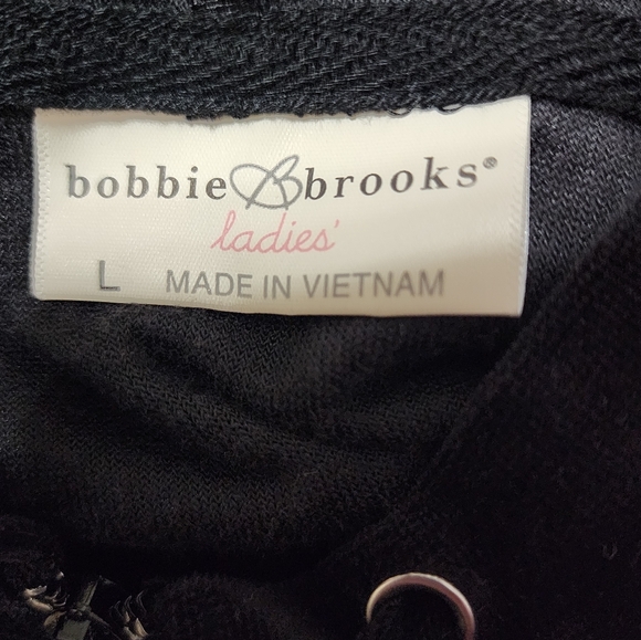 Bobbie Brooks Black Velour Lounge Set - Picture 4 of 7